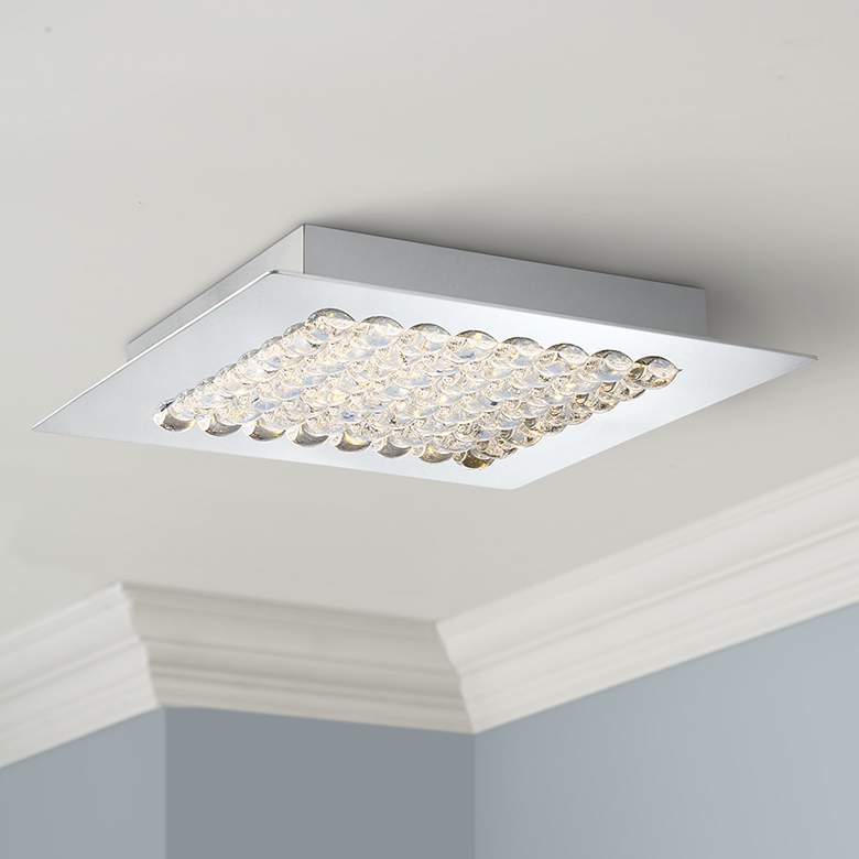 Image 1 Eurofase Denso 11 3/4" Wide Chrome 1-Light LED Ceiling Light