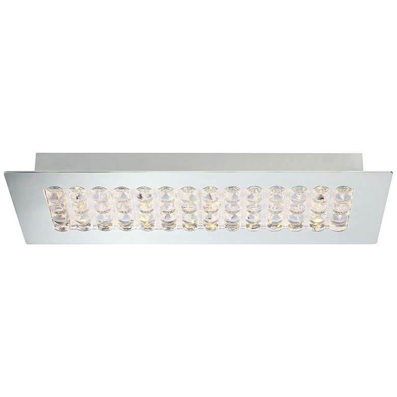 Image 1 Eurofase Denso 17 1/4" Wide Chrome 1-Light LED Ceiling Light