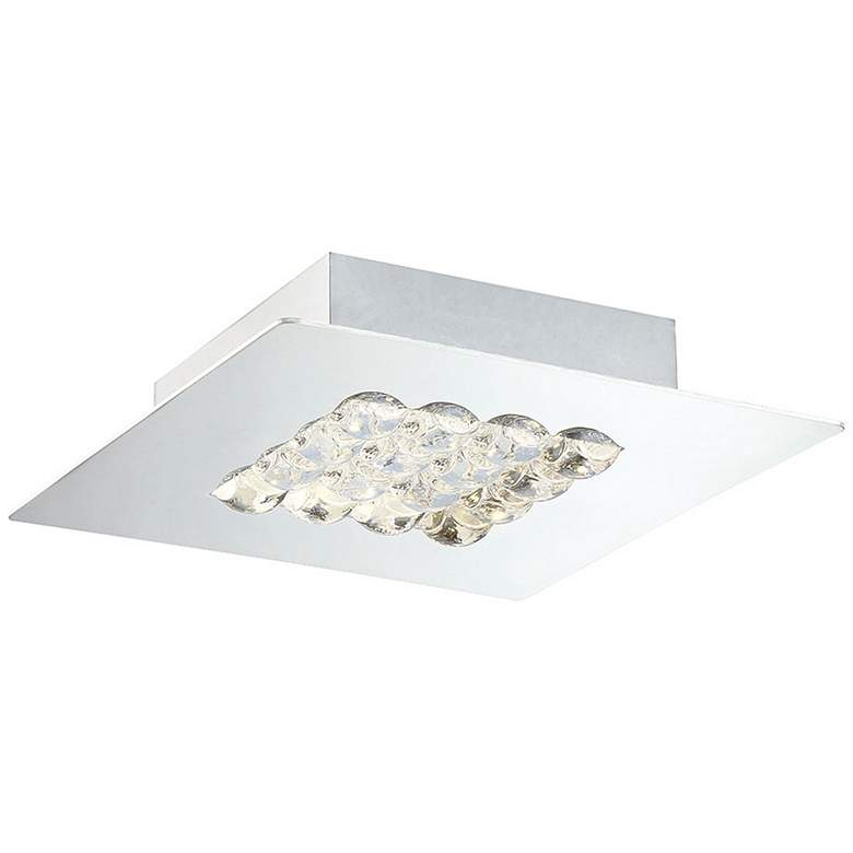 Image 1 Eurofase Denso 7 3/4 inch Wide Chrome 1-Light LED Ceiling Light