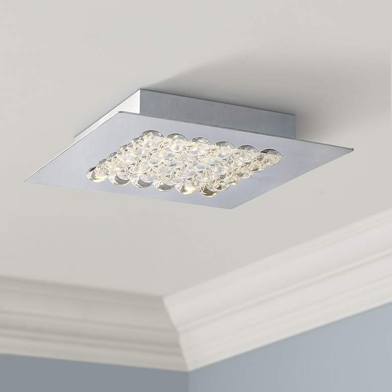 Image 1 Eurofase Denso 9 3/4" Wide Chrome 1-Light LED Ceiling Light