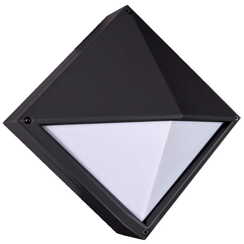 Image 1 Eurofase Diamond 10.63 In. x 10.63 In. 1 Light Sconce in Black