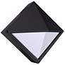 Eurofase Diamond 10.63 In. x 10.63 In. 1 Light Sconce in Black