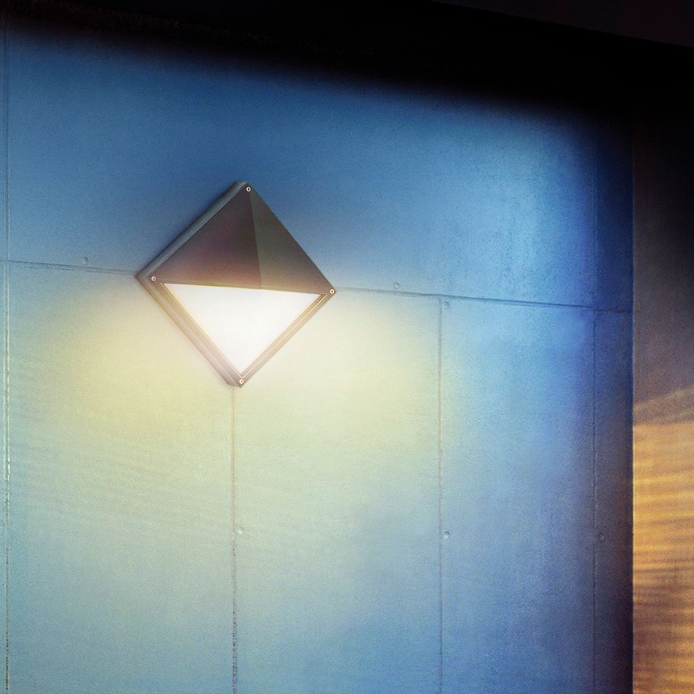 Image 2 Eurofase Diamond 10.63 In. x 10.63 In. 1 Light Sconce in Black more views