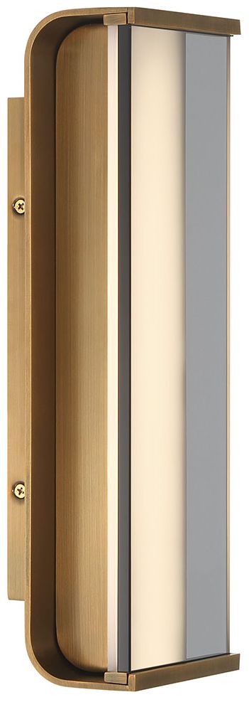 Image 5 Eurofase Dulton 14" Integrated LED Outdoor Wall Sconce in Antique Brass more views