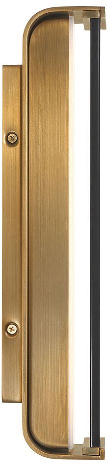 Image 6 Eurofase Dulton 14" Integrated LED Outdoor Wall Sconce in Antique Brass more views