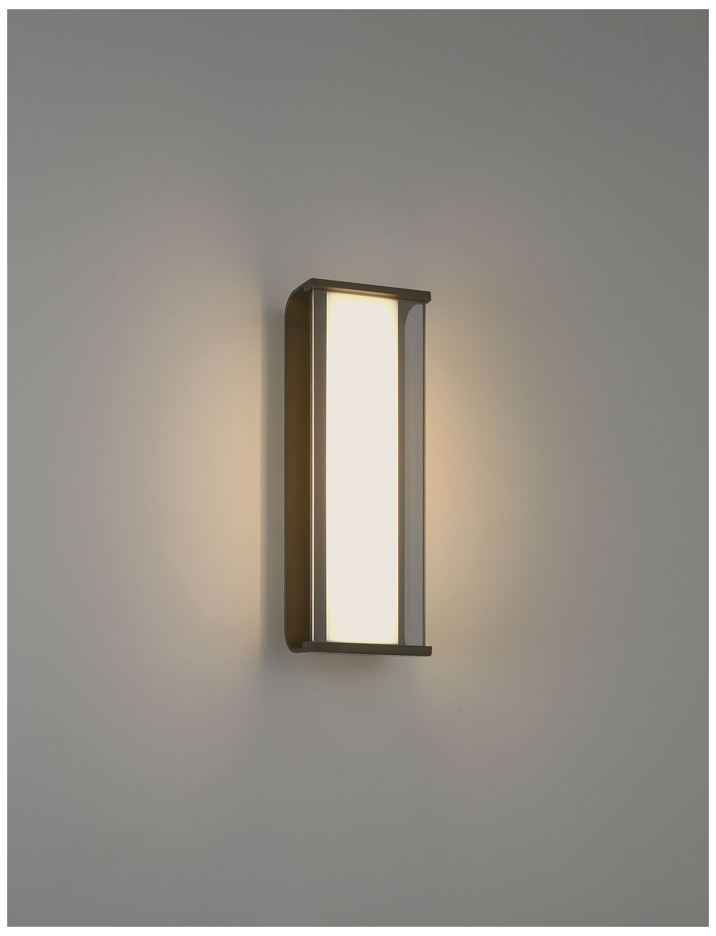 Eurofase Dulton 14" Integrated LED Outdoor Wall Sconce in Matte Black