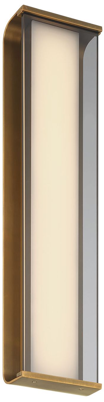 Image 3 Eurofase Dulton 24" Integrated LED Outdoor Wall Sconce in Antique Brass more views