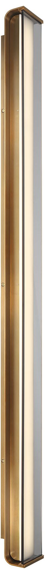 Image 3 Eurofase Dulton 62" Integrated LED Outdoor Wall Sconce in Antique Brass more views