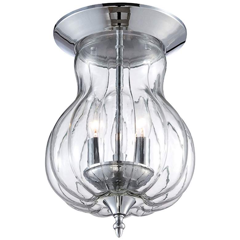 Image 1 Eurofase Dupont 8 1/2" Wide Chrome 3-Light Ceiling Light