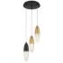 Eurofase Ecrou 12.25 In. x 12.25 In. Chandelier in Black/Gold