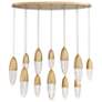 1_Eurofase Ecrou 16 In. x 14 In. Chandelier in Gold