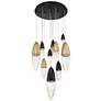1_Eurofase Ecrou 24 In. x 29.50 In. Chandelier in Black/Gold