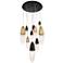 Eurofase Ecrou 24 In. x 29.50 In. Chandelier in Black/Gold