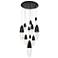 Eurofase Ecrou 24 In. x 29.50 In. Chandelier in Black