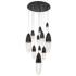 Eurofase Ecrou 24 In. x 29.50 In. Chandelier in Black