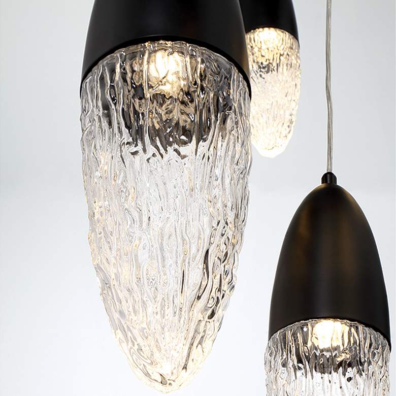Image 3 Eurofase Ecrou 24 In. x 29.50 In. Chandelier in Black more views