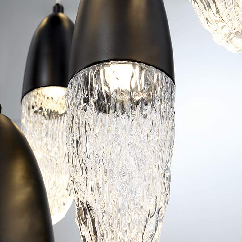 Image 4 Eurofase Ecrou 24 In. x 29.50 In. Chandelier in Black more views