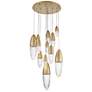 Eurofase Ecrou 24 In. x 29.50 In. Chandelier in Gold