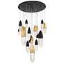 1_Eurofase Ecrou 24 In. x 39.75 In. Chandelier in Black/Gold