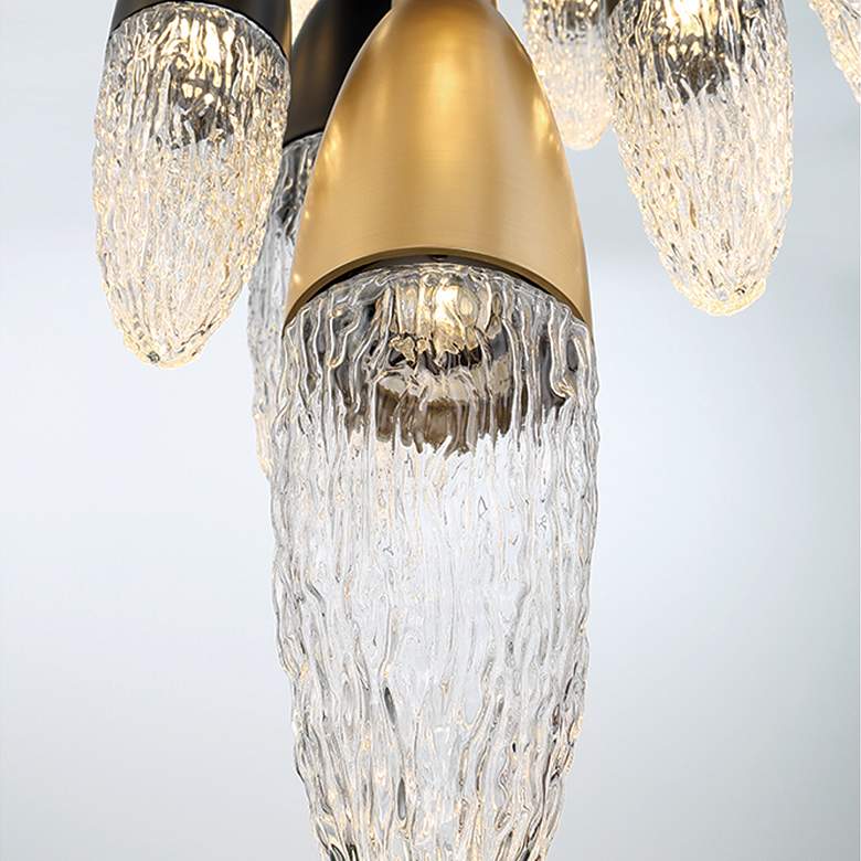 Image 3 Eurofase Ecrou 24 In. x 39.75 In. Chandelier in Black/Gold more views