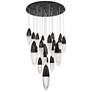 1_Eurofase Ecrou 24 In. x 39.75 In. Chandelier in Black