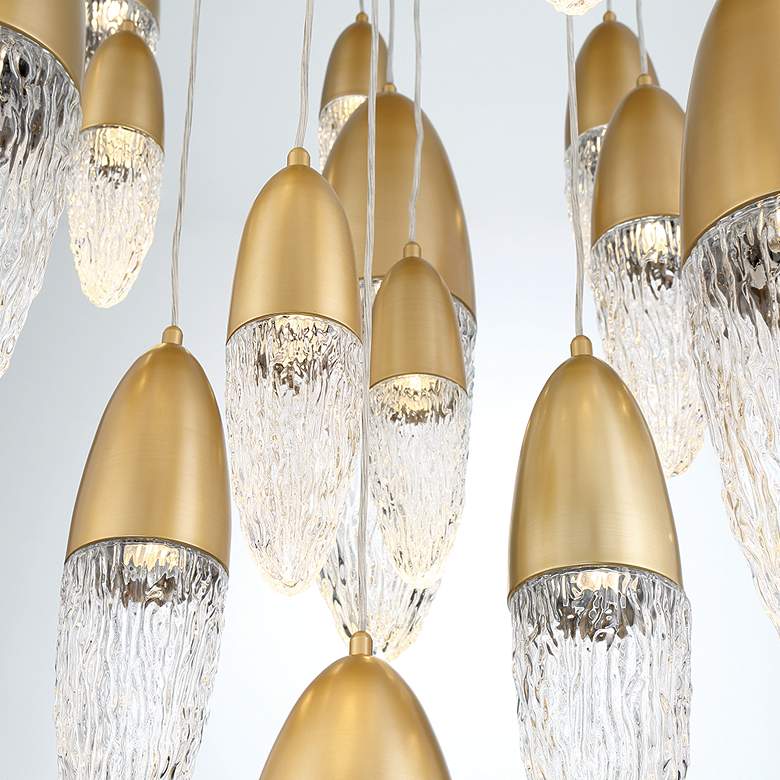 Image 3 Eurofase Ecrou 24 In. x 39.75 In. Chandelier in Gold more views