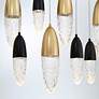 3_Eurofase Ecrou 44" Wide Black and Gold 12-Light Chandelier more views