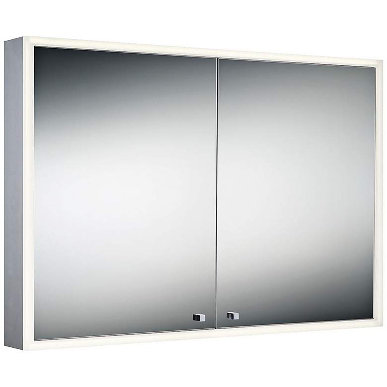 Image 1 Eurofase Edge-Lit Double Door 39 1/4 inch x 27 1/2 inch LED Mirror