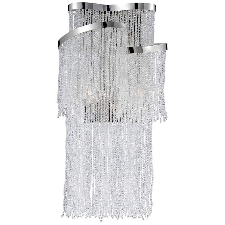 Image 1 Eurofase Ellena 18 1/2" High Clear Crystal Wall Sconce
