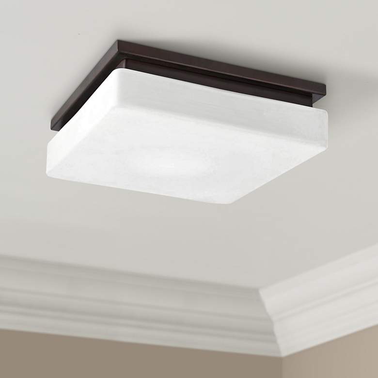 Image 1 Eurofase Ellsworth 11 1/2 inch Wide Bronze LED Ceiling Light