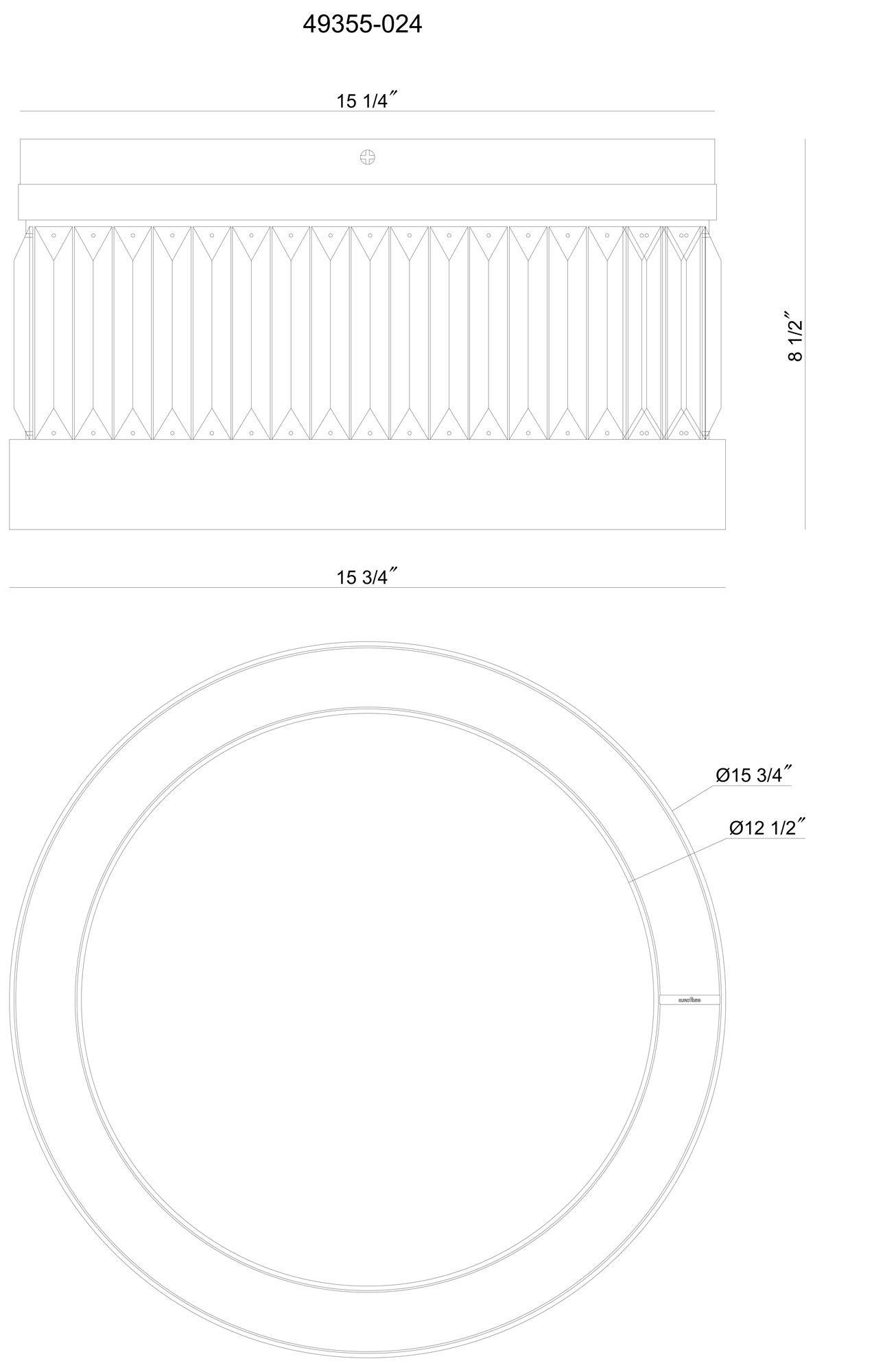 Eurofase Empra 16" Integrated LED Flush Mount - Matte Black
