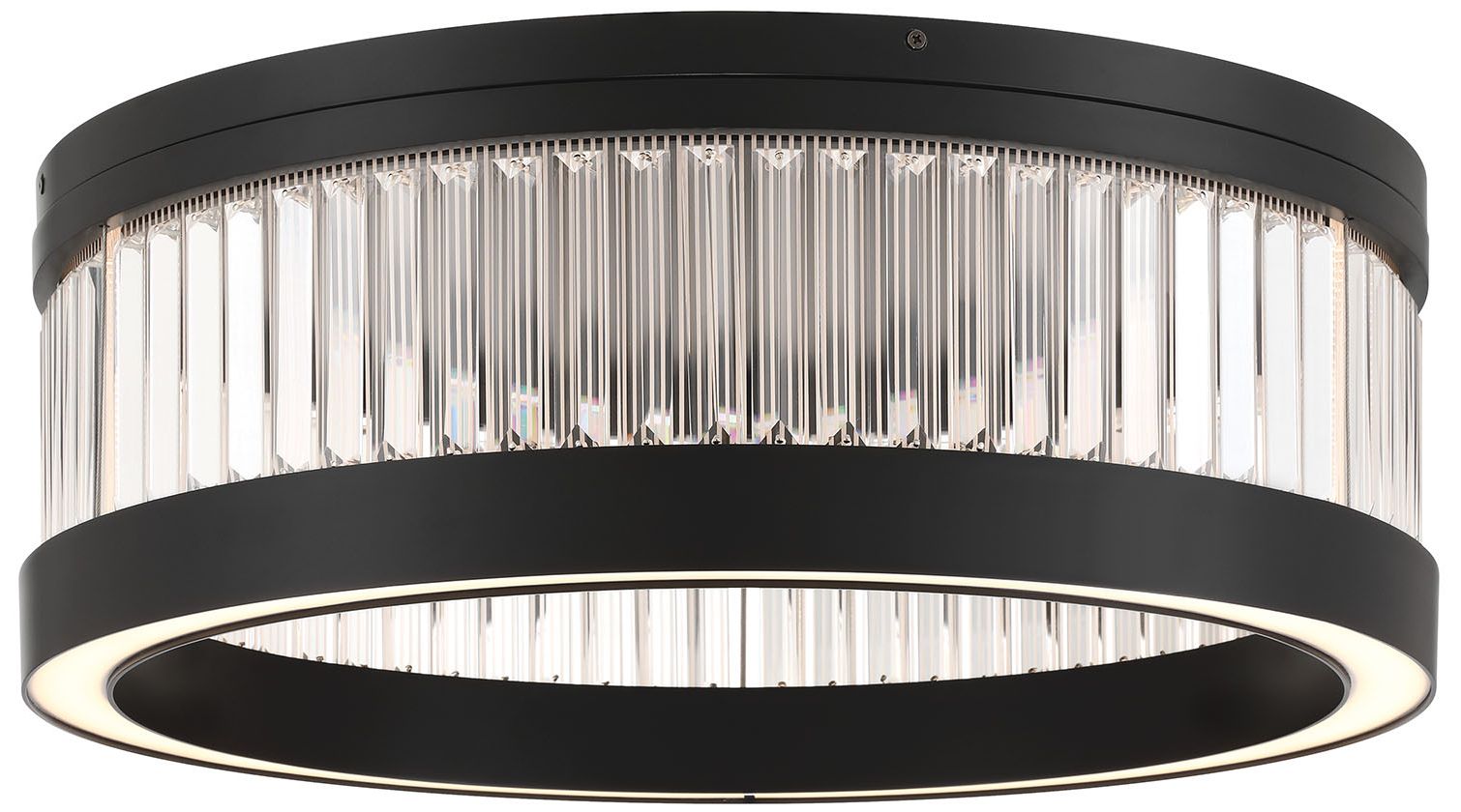 Image 2 Eurofase Empra 24" Integrated LED Flush Mount, Matte Black more views