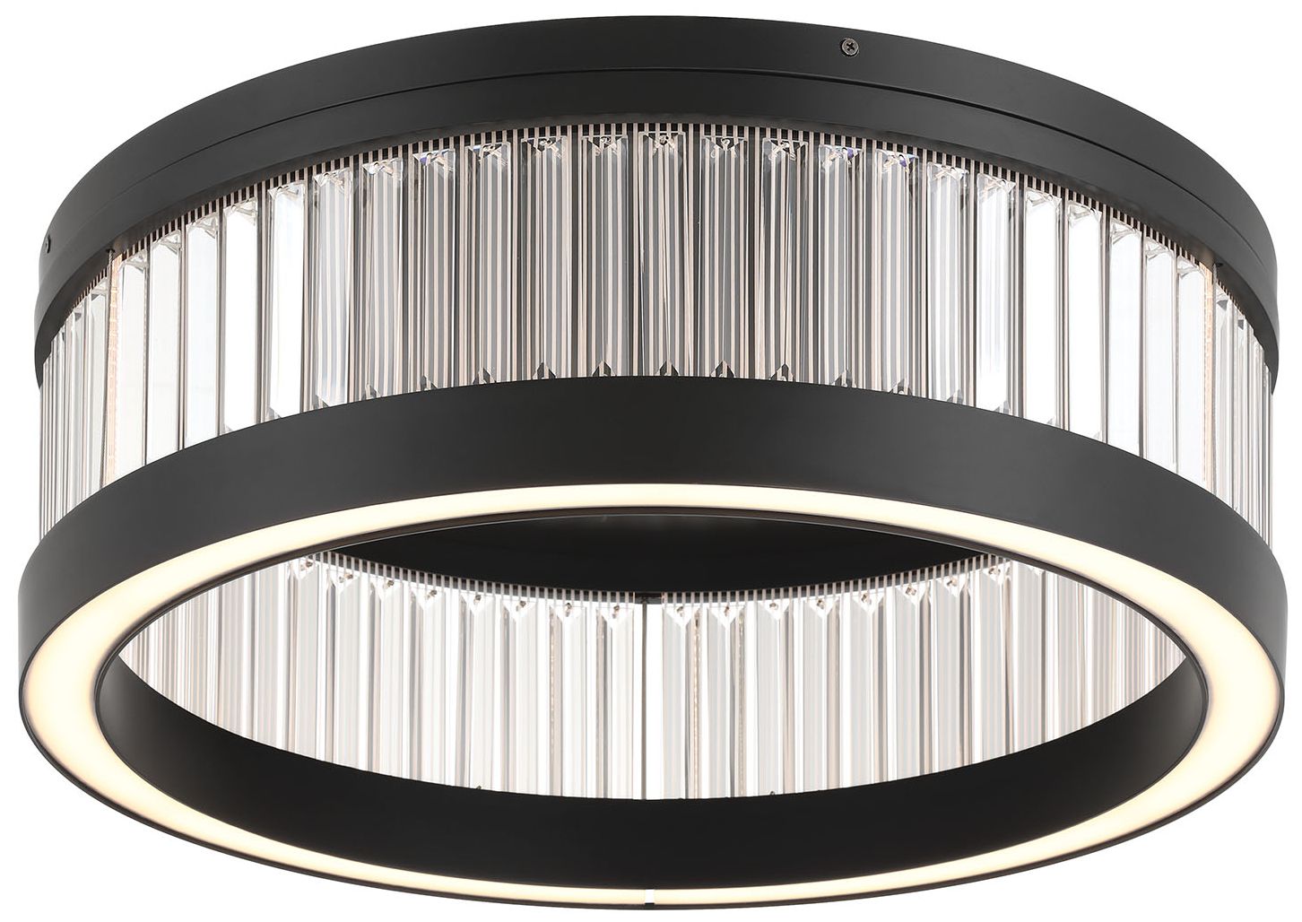 Image 3 Eurofase Empra 24" Integrated LED Flush Mount, Matte Black more views