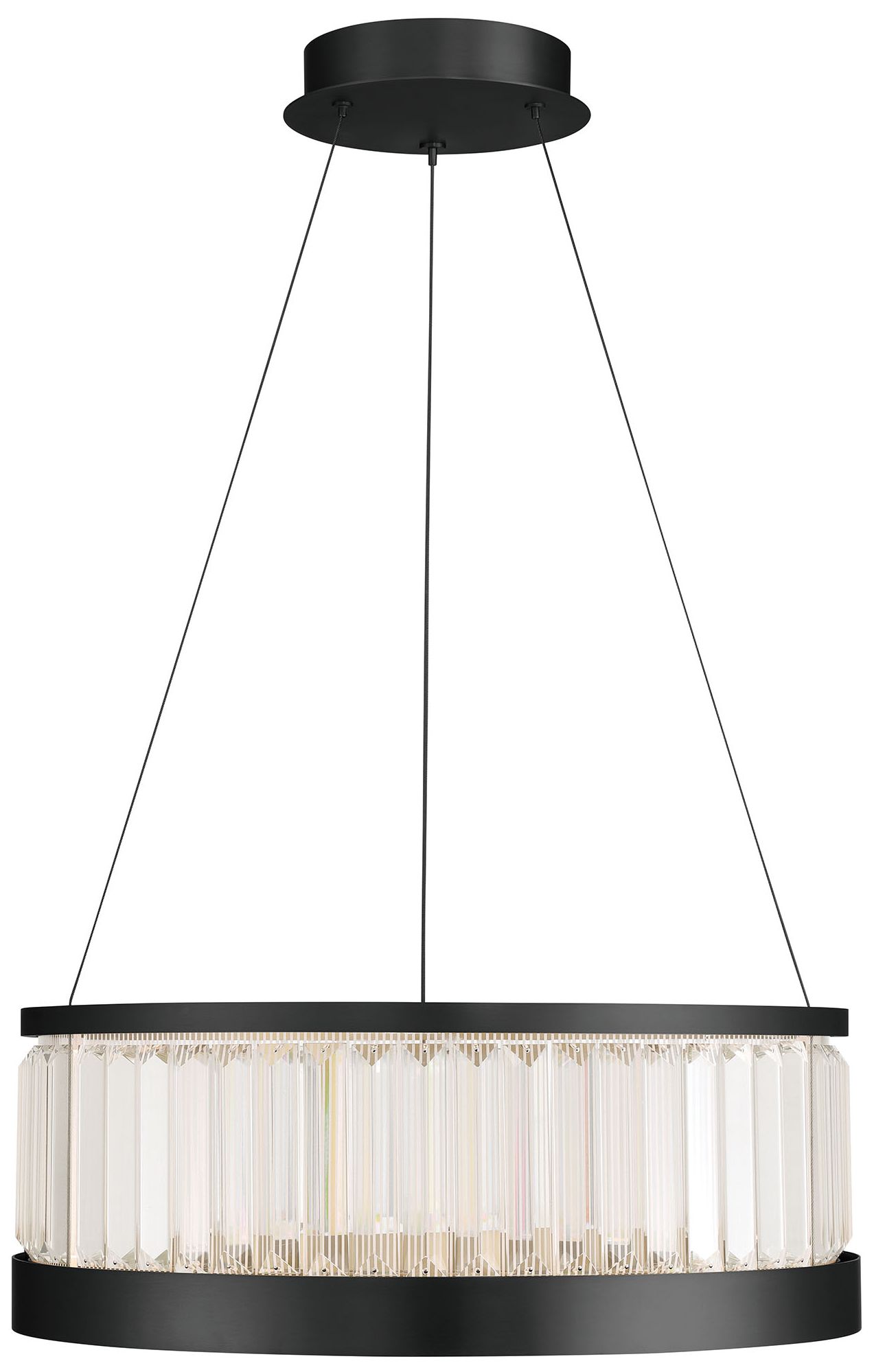 Eurofase Empra 24" Integrated LED Pendant in Matte Black