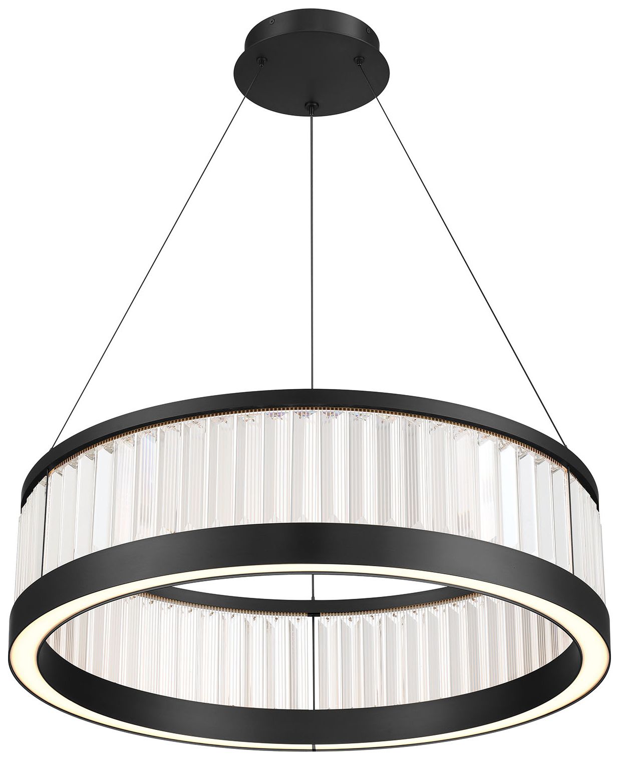 Image 3 Eurofase Empra 30" Integrated LED Chandelier, Black more views