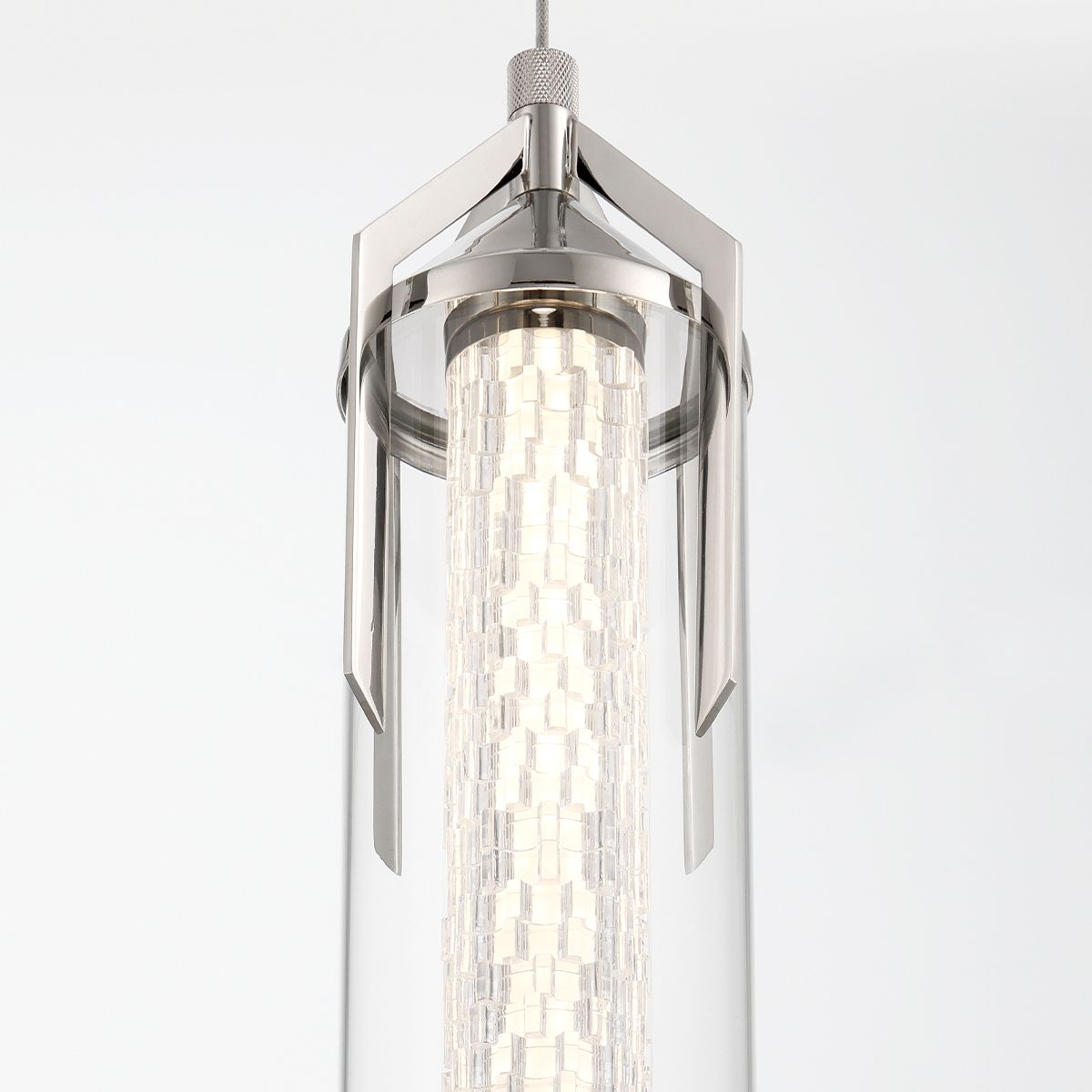 Image 3 Eurofase Espada 1 Light Pendant in Polished Nickel more views