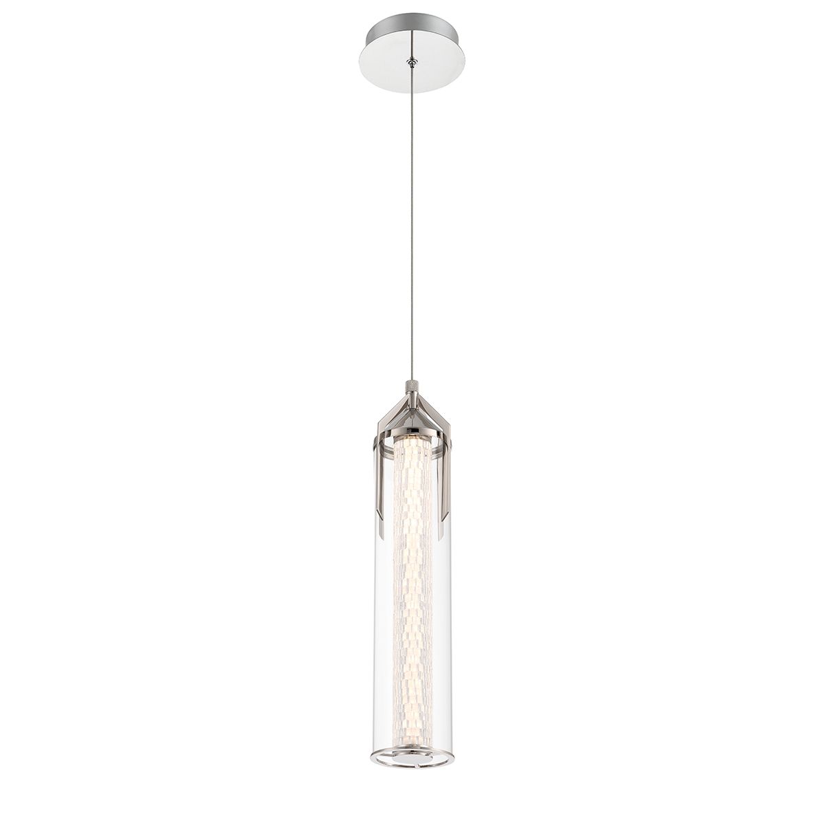 Image 5 Eurofase Espada 1 Light Pendant in Polished Nickel more views