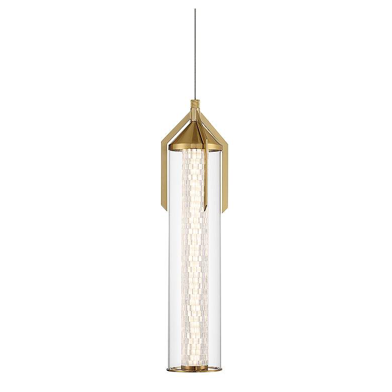 Image 1 Eurofase Espada 5 1/4 inch Wide Gold LED Mini Pendant