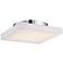 Eurofase Evolve 12" Wide Chrome LED Ceiling Light
