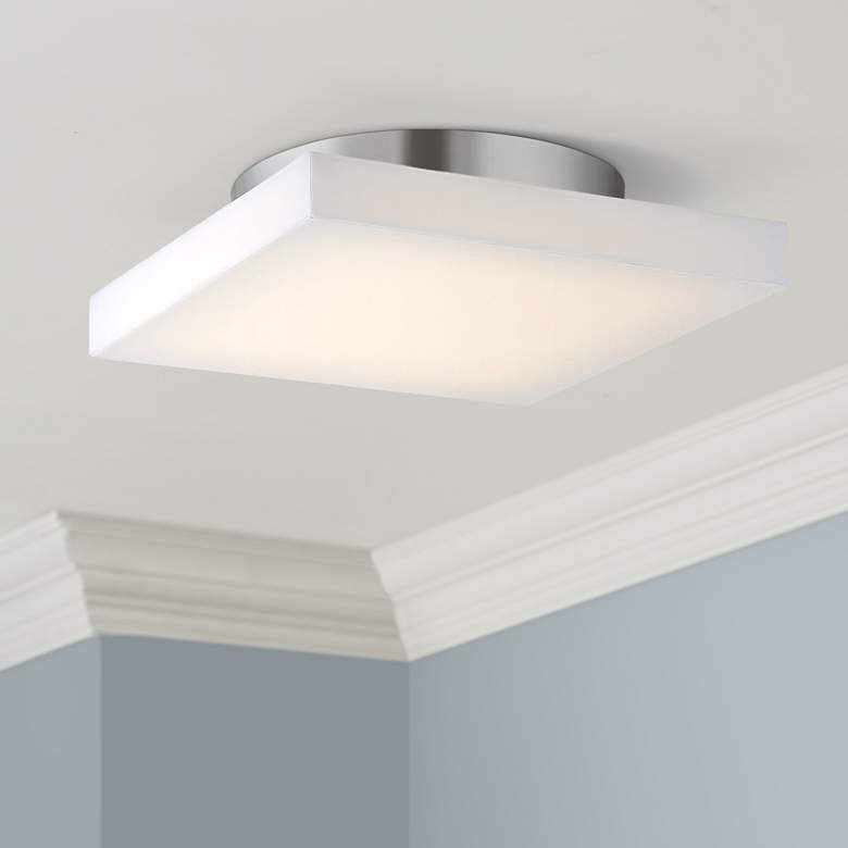 Image 1 Eurofase Evolve 12" Wide Chrome LED Ceiling Light