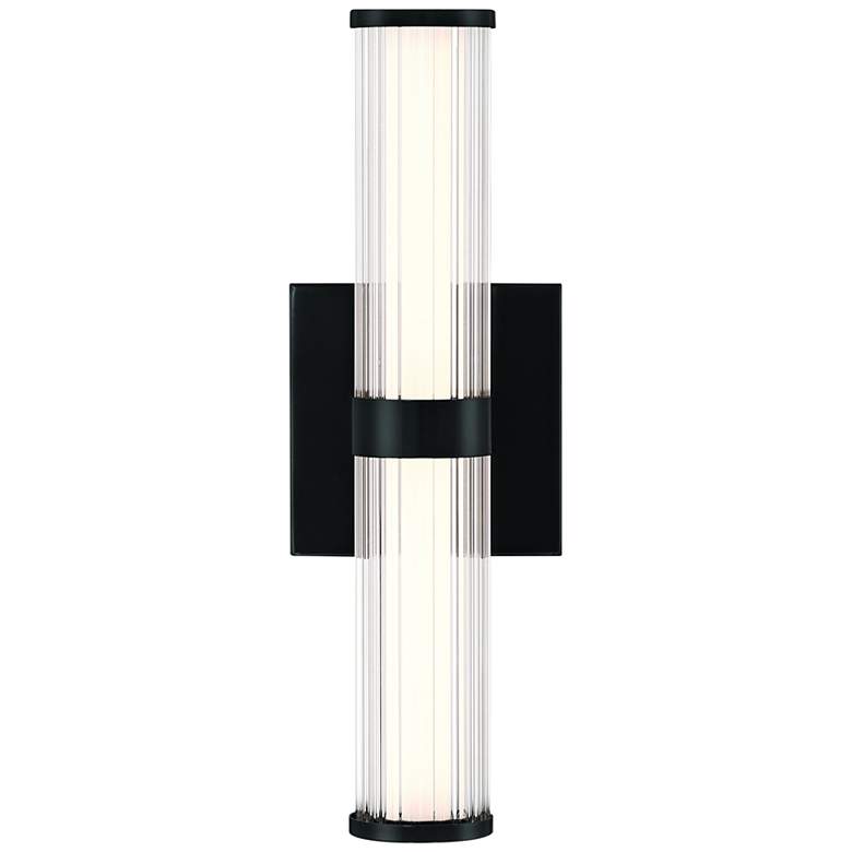 Image 1 Eurofase Fayton 14" High Matte Black LED Wall Sconce
