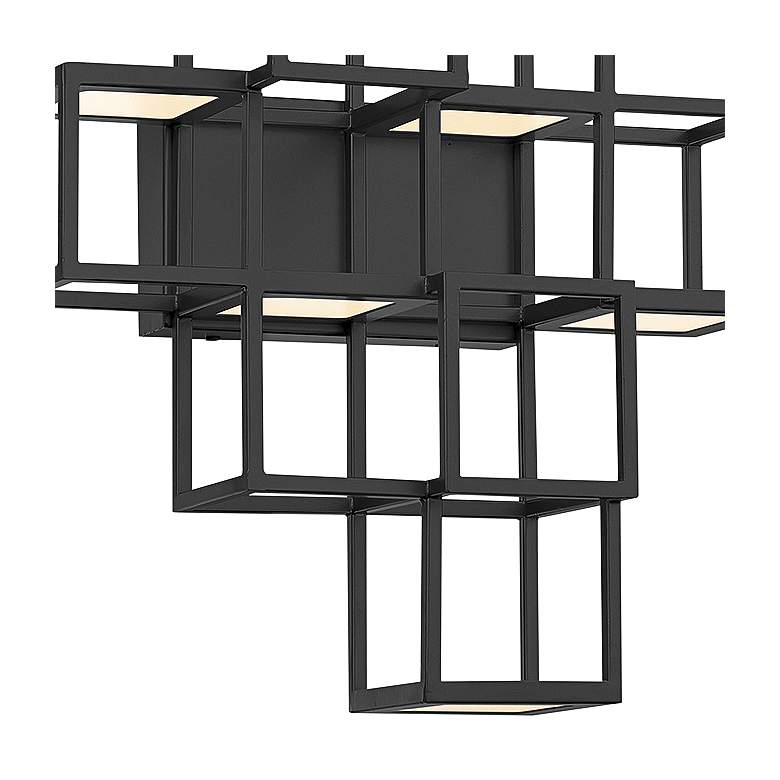 Image 3 Eurofase Ferro 14 1/4" High Black 6-Light LED Wall Sconce more views