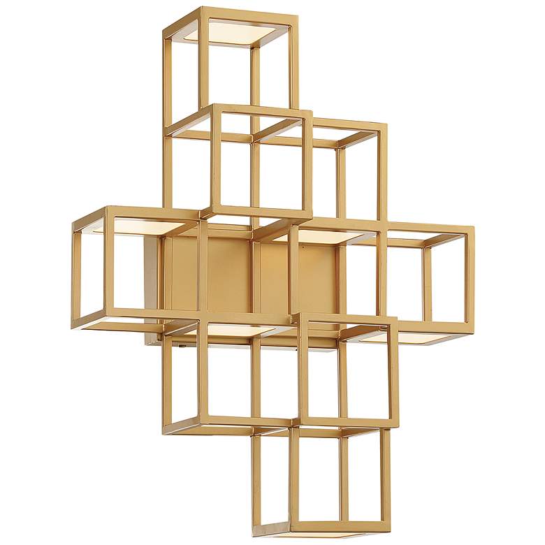 Image 1 Eurofase Ferro 14 1/4" High Gold 6-Light LED Wall Sconce