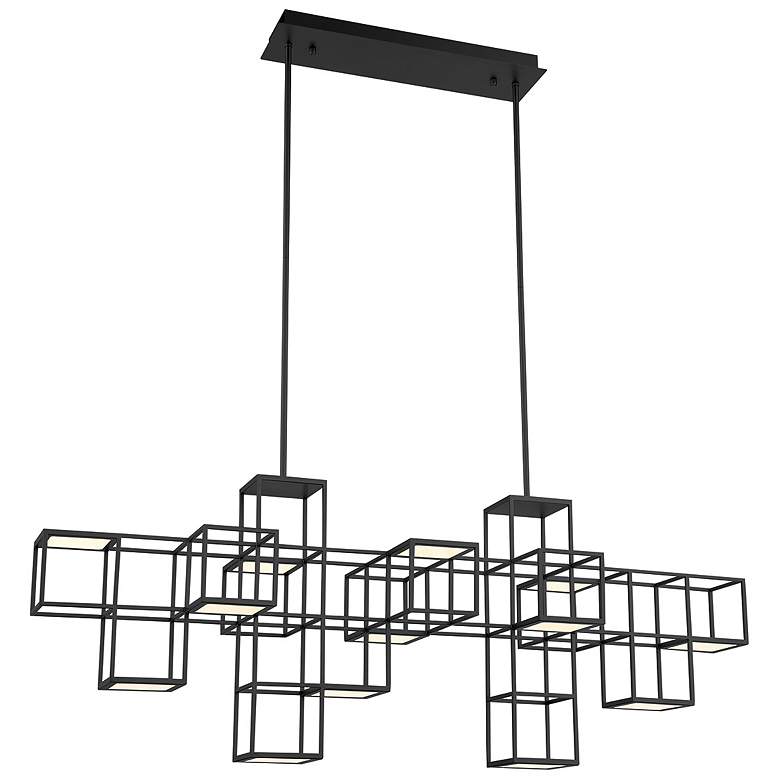 Image 1 Eurofase Ferro 21 In. x 15.50 Integrated LED Chandelier in Black