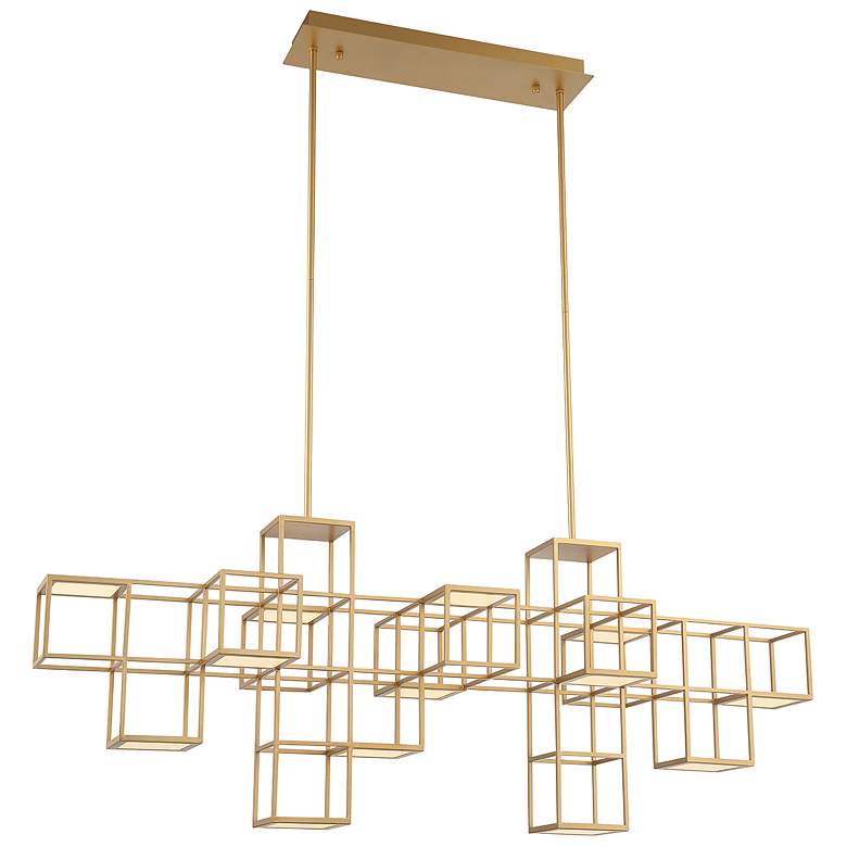 Image 1 Eurofase Ferro 21 In. x 15.50 Integrated LED Chandelier in Gold