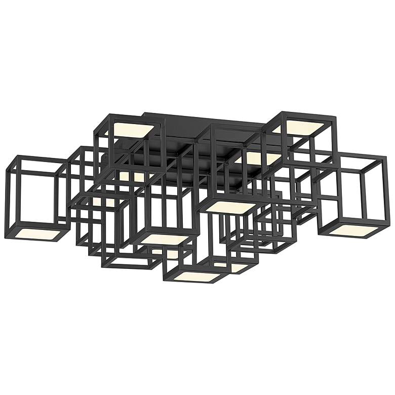 Image 1 Eurofase Ferro 24 3/4" Wide Black 13-Light LED Ceiling Light