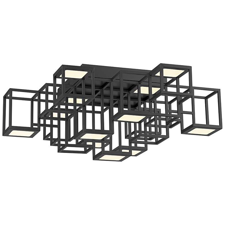 Image 1 Eurofase Ferro 24 3/4 inch Wide Black 13-Light LED Ceiling Light