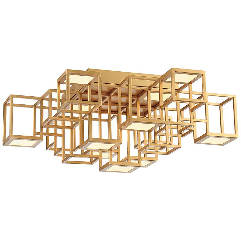 Image 1 Eurofase Ferro 24 3/4" Wide Gold 13-Light LED Ceiling Light