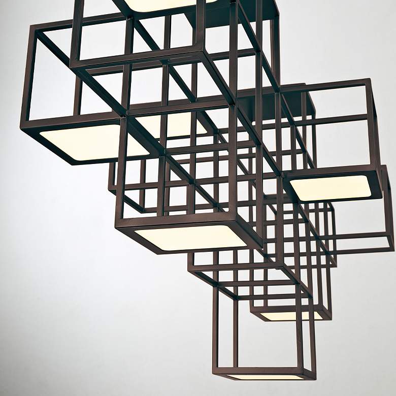 Image 3 Eurofase Ferro 55" Wide Black LED Linear Chandelier more views