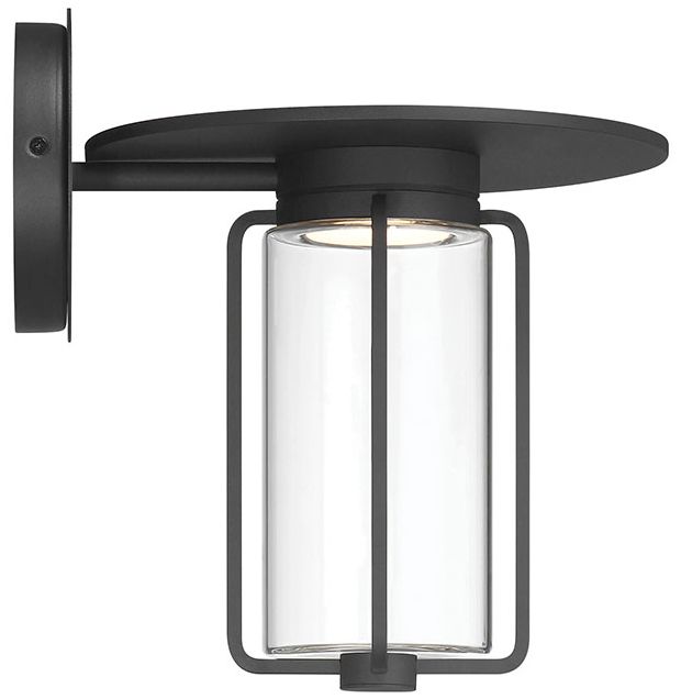 Image 4 Eurofase Florin 10" Integrated LED Outdoor Wall Sconce - Sand Black more views